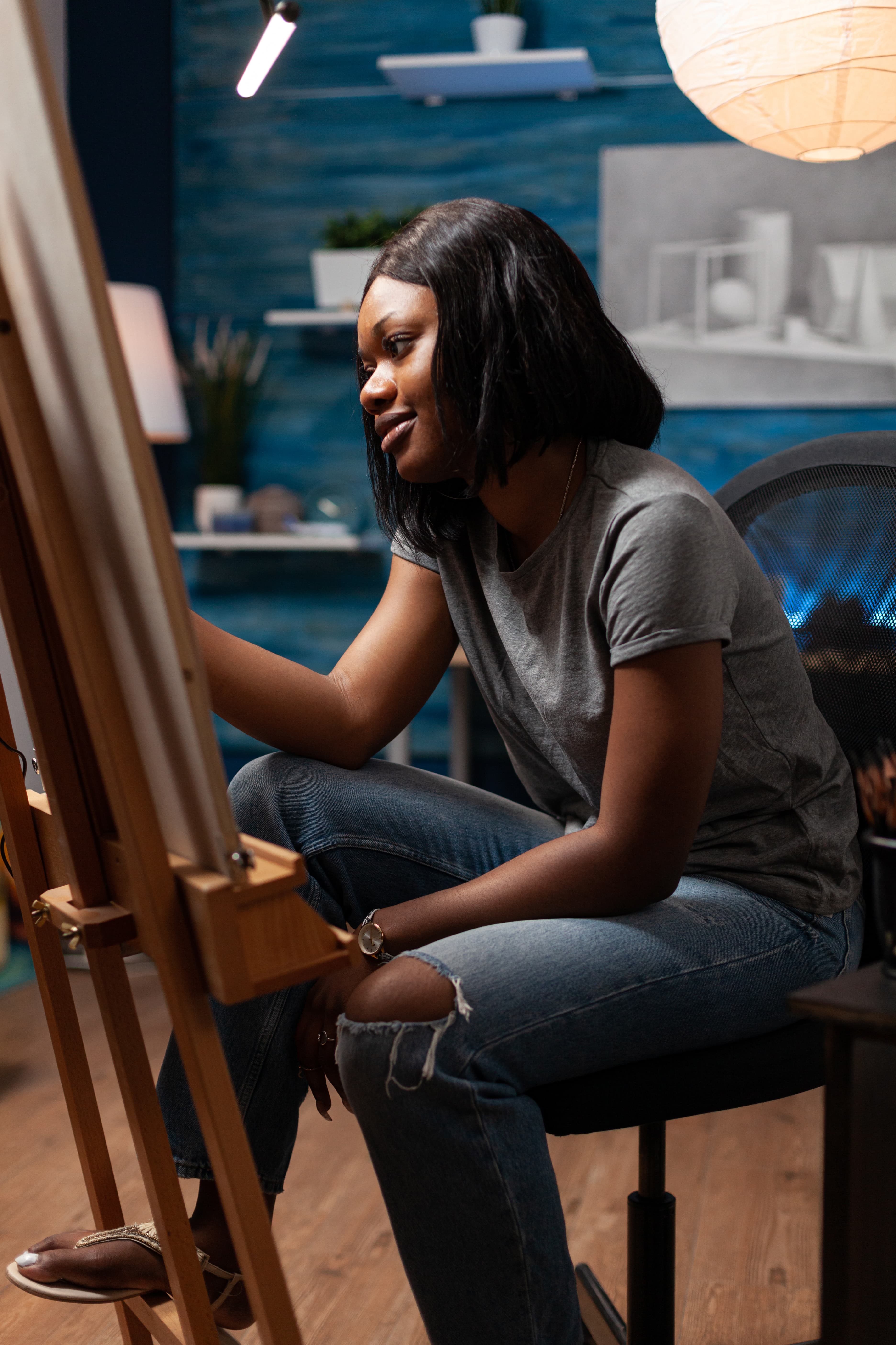 Authentic young woman being herself